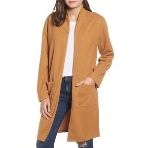 NWT Leith Tan Midi Coat Size Small